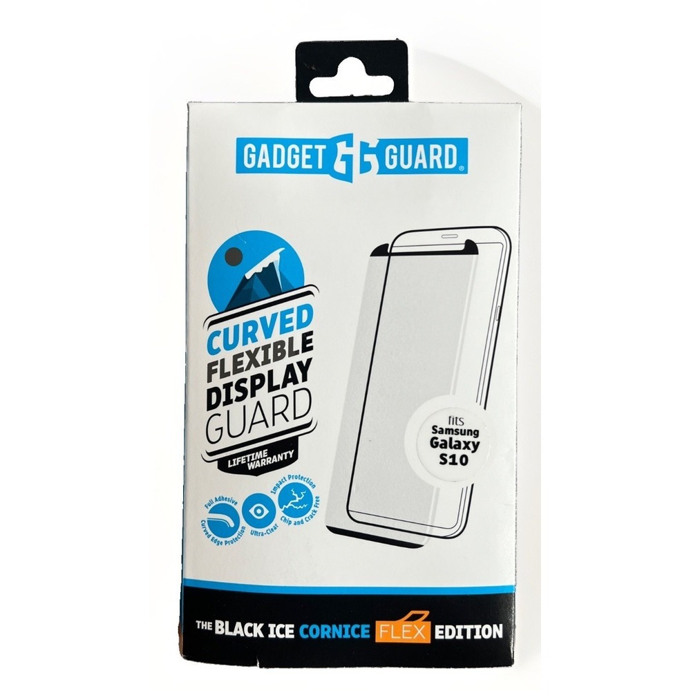 Gadget Guard Black Ice Cornice Flex Screen Protector Samsung Galaxy S10+ - New!!